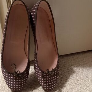 Pretty Ballerinas Pink Polka Dot Flats